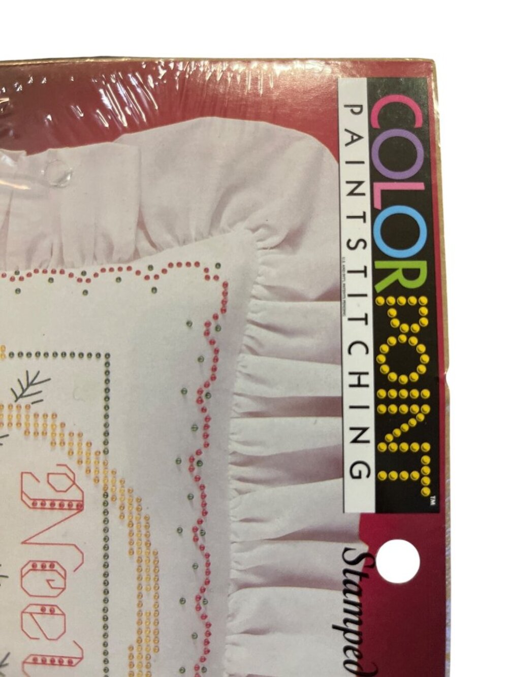 Vintage Bucilla Noel Pillow Kit 1993 ColorPoint Paintstitch NEW - Picture 4 of 9